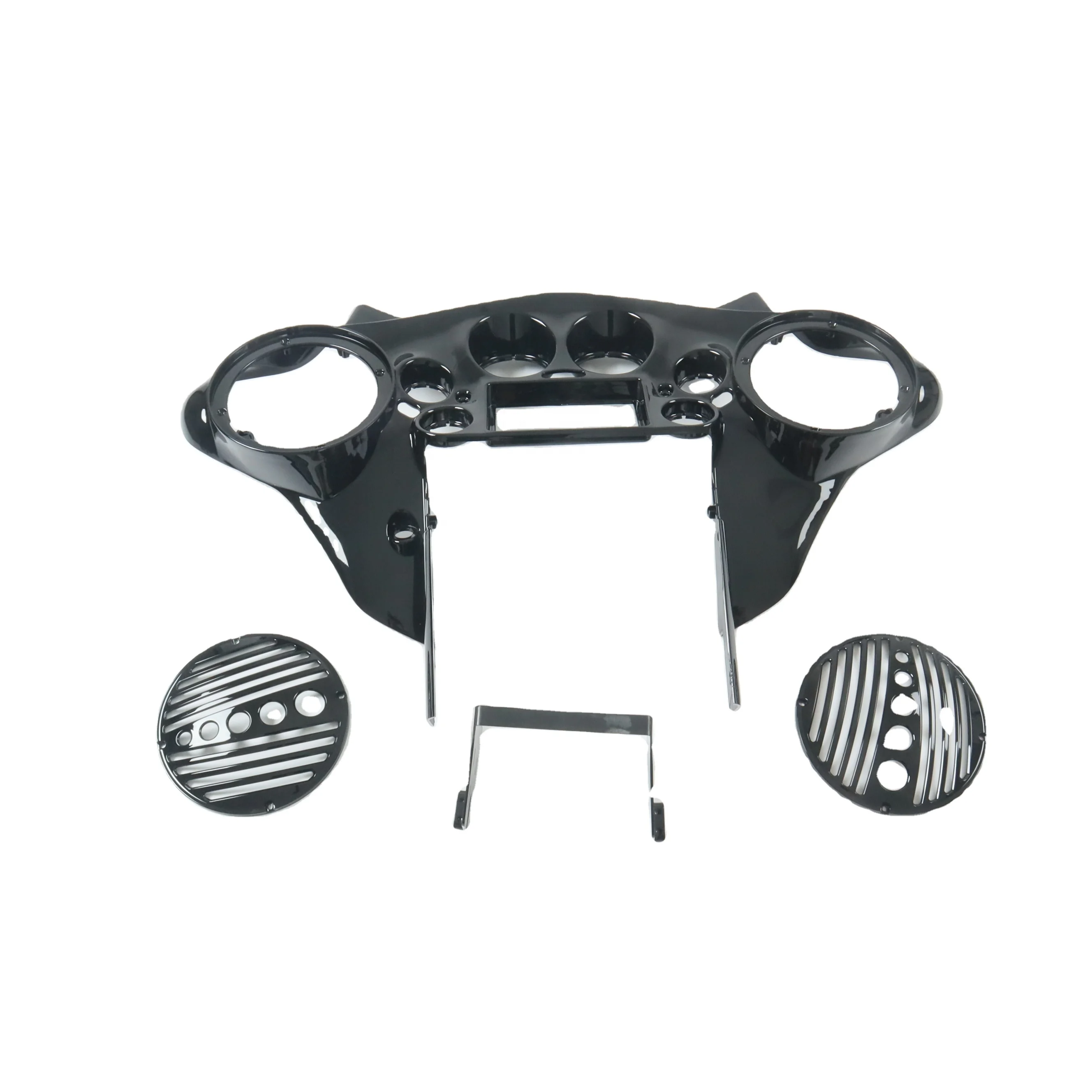 

Unpainted Double DIN 8'' Speaker Inner Fairing Kit for Harley Davidson Street Glide 1997-2013 Motorcycle Fairings