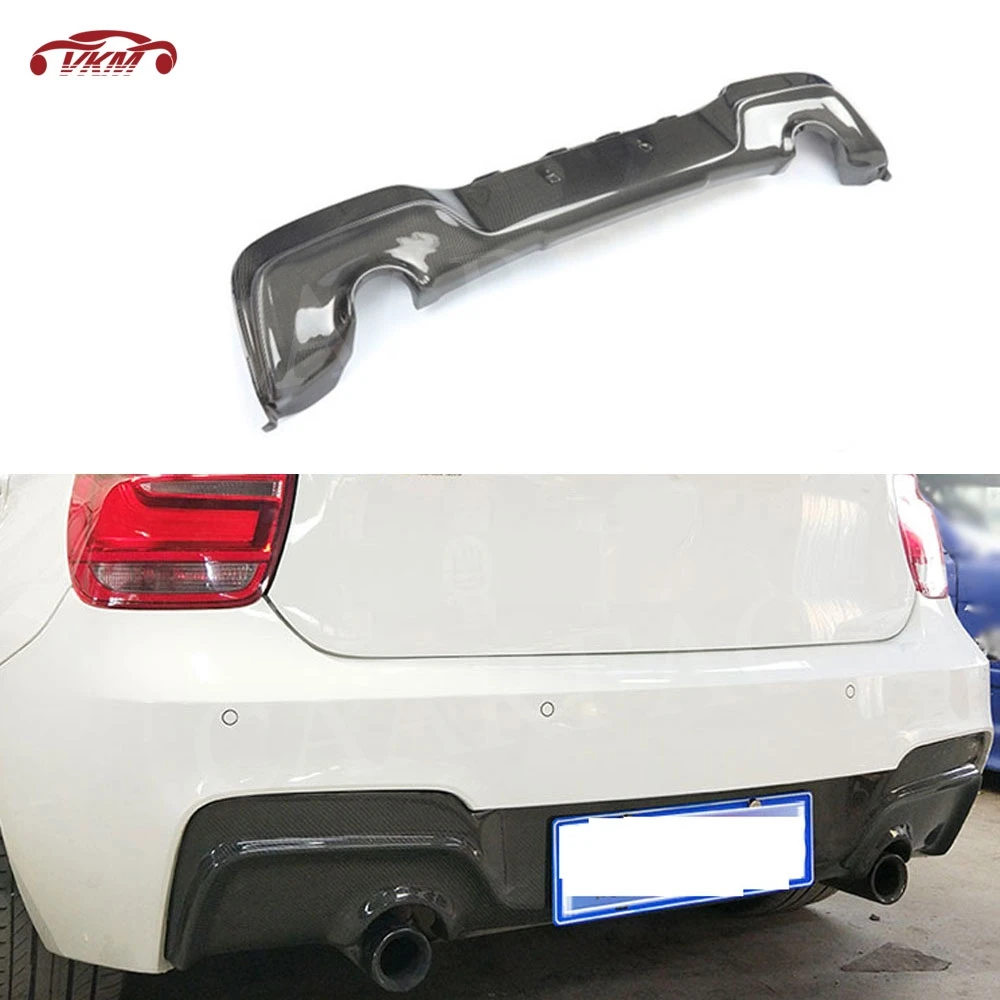 

Carbon Fiber Rear Lip Diffuser Spoiler for BMW 1 Series F20 M135i M Sport 2012-2014 Bumper Splitter Protector Car Accessories