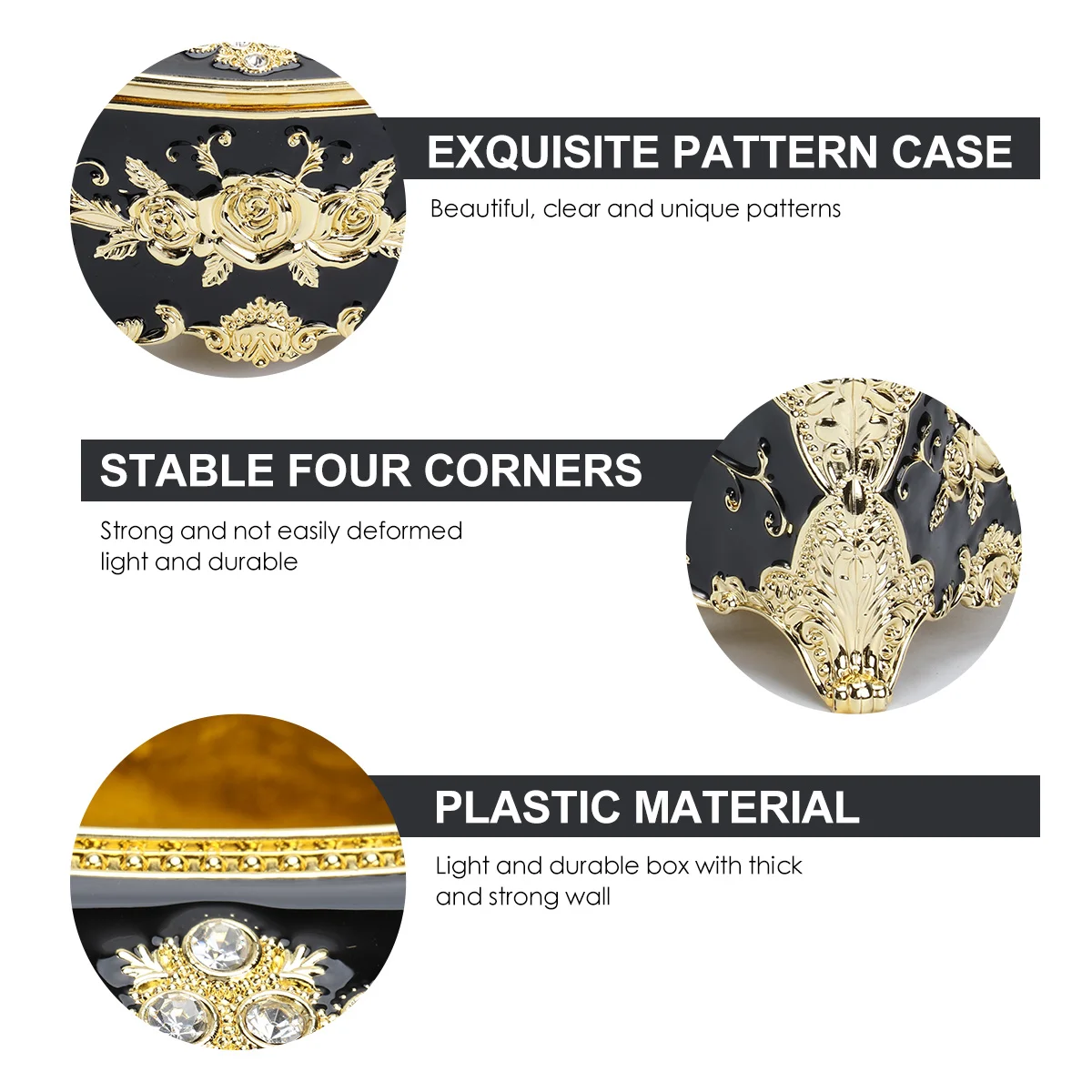 

Paper Towel Box Rose Pattern High-Grade Napkin Holder Large Opening For Home Hotel Office Car European Style Tissue Container