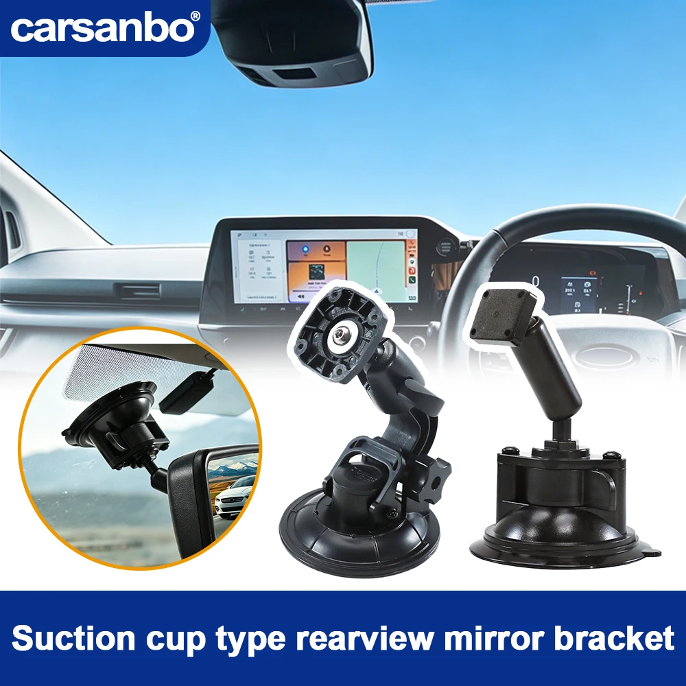 

Carsanbo Universal Suction Cup Bracket for Car Windshield Mount Holder for Dash Cam & Rearview Mirror