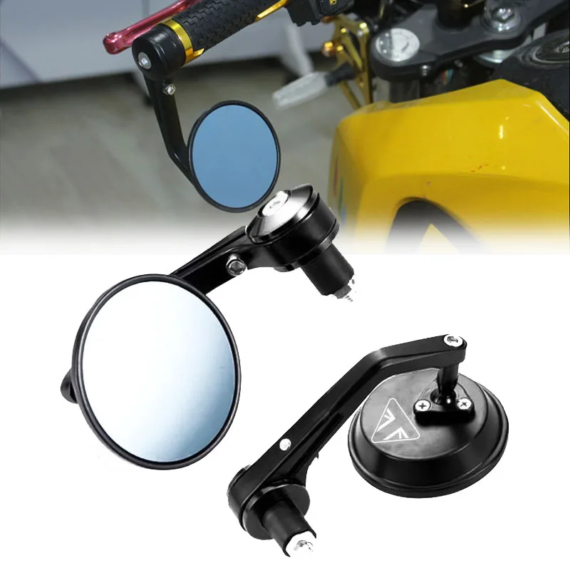 Para TRIUMPH SPEED FOUR 600 Speed Triple R RS S TWIN SPEEDMASTER espejos de extremo de barra de motocicleta Retro manillar punta retrovisor CNC