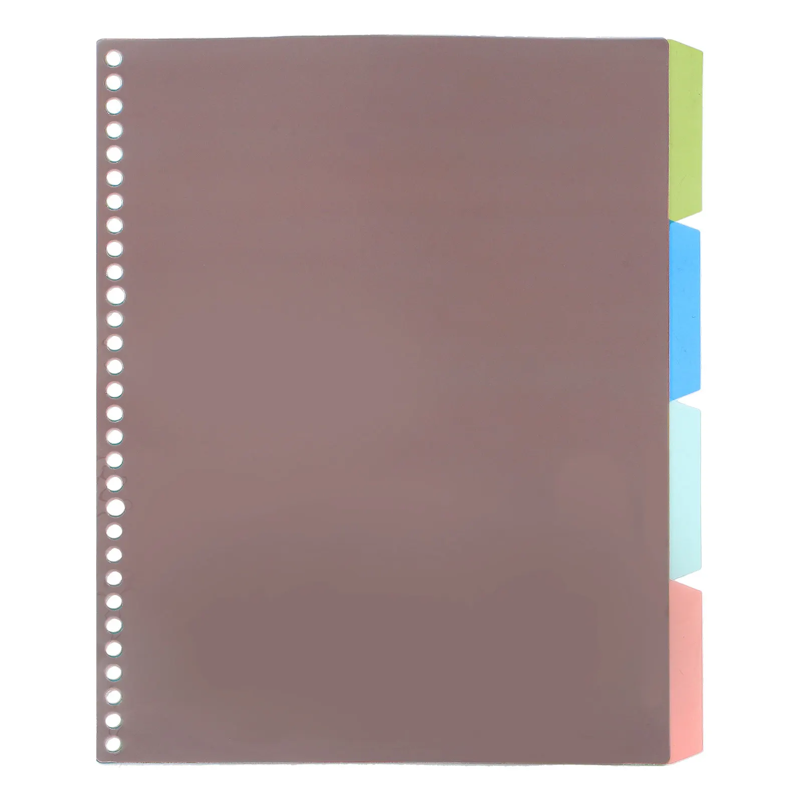 4Sets A4 Notebook Index Dividers Plastic Tab Dividers for Binders Loose Leaf Organizers Classification Labels for Students