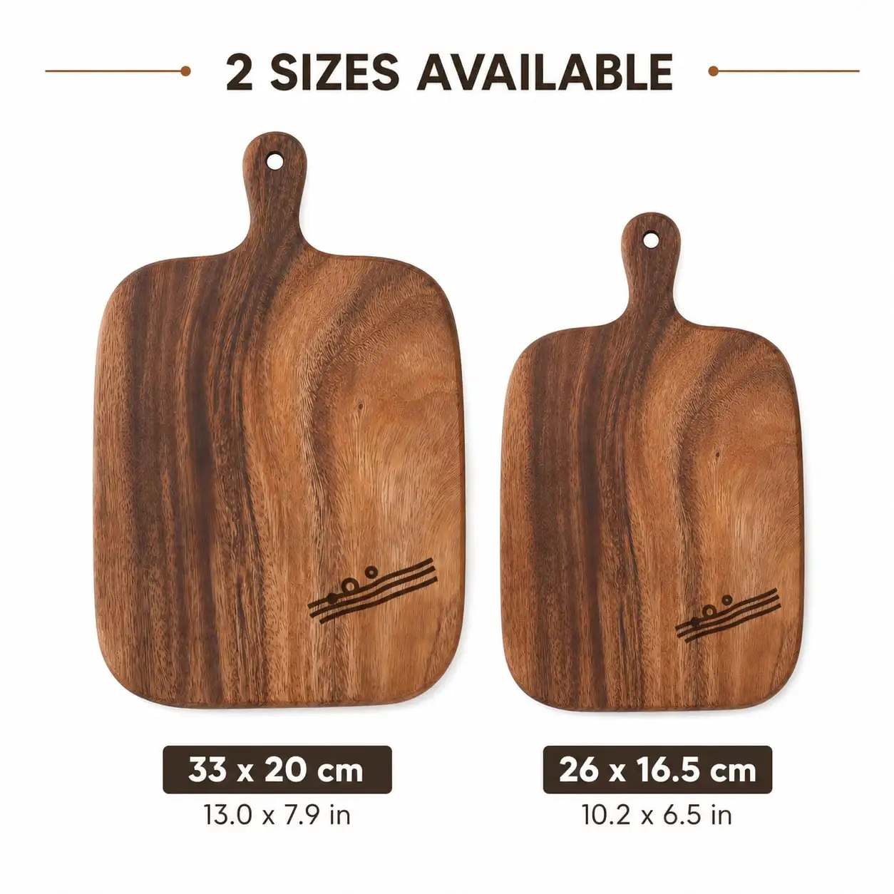 2Pcs/1Pc Wooden Carved Cutting Board, Flow-Patterned Steak Board, Tabletop Decorative Cutting Board, Stylish Long Handle, Solid Wood, Used for Cutting Meat, Cheese, Bread, Vegetables, and Fruits - Deli Board, Cheese Serving Board
