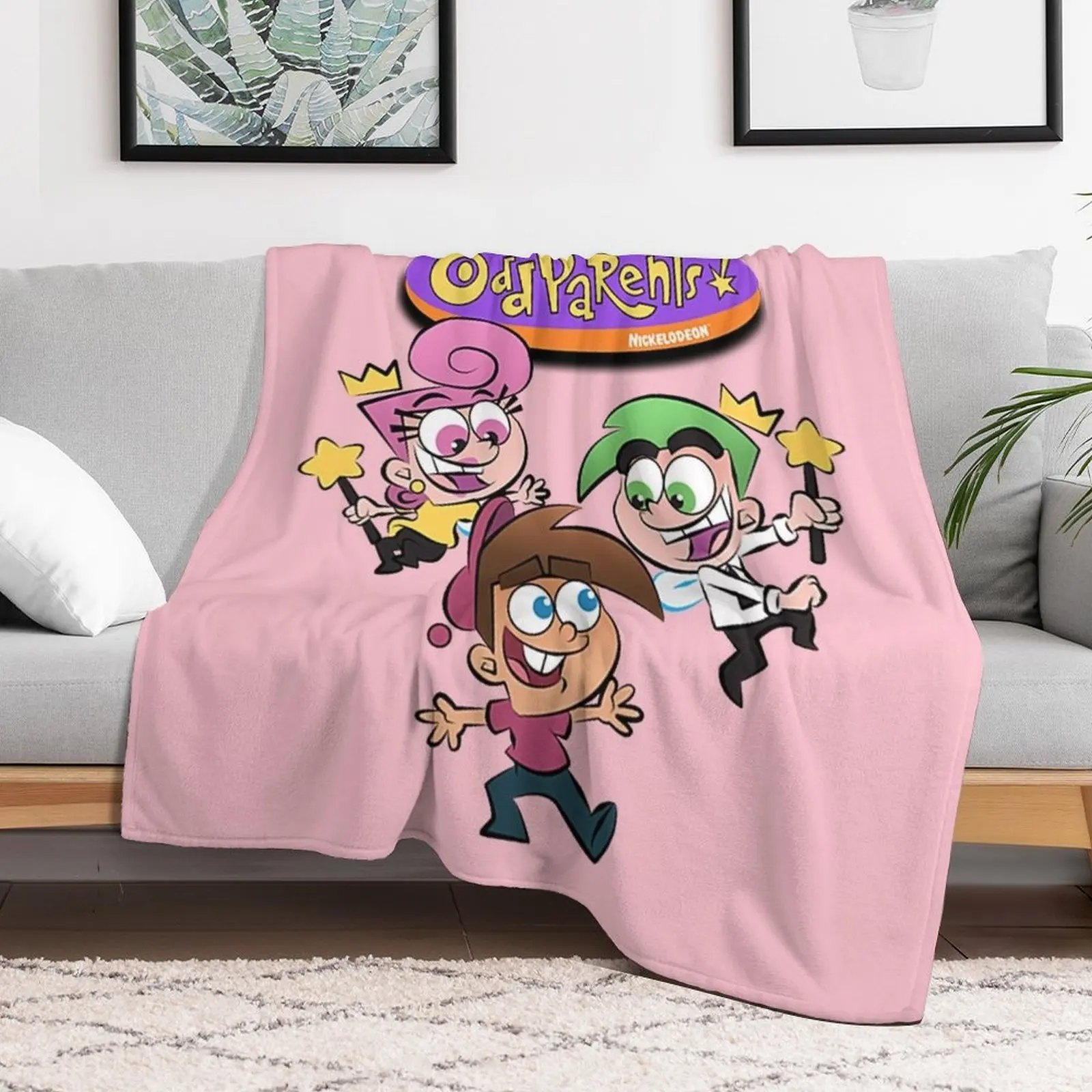 Fairly Oddparents Throw Blanket For Sofa Thin For Baby Blankets