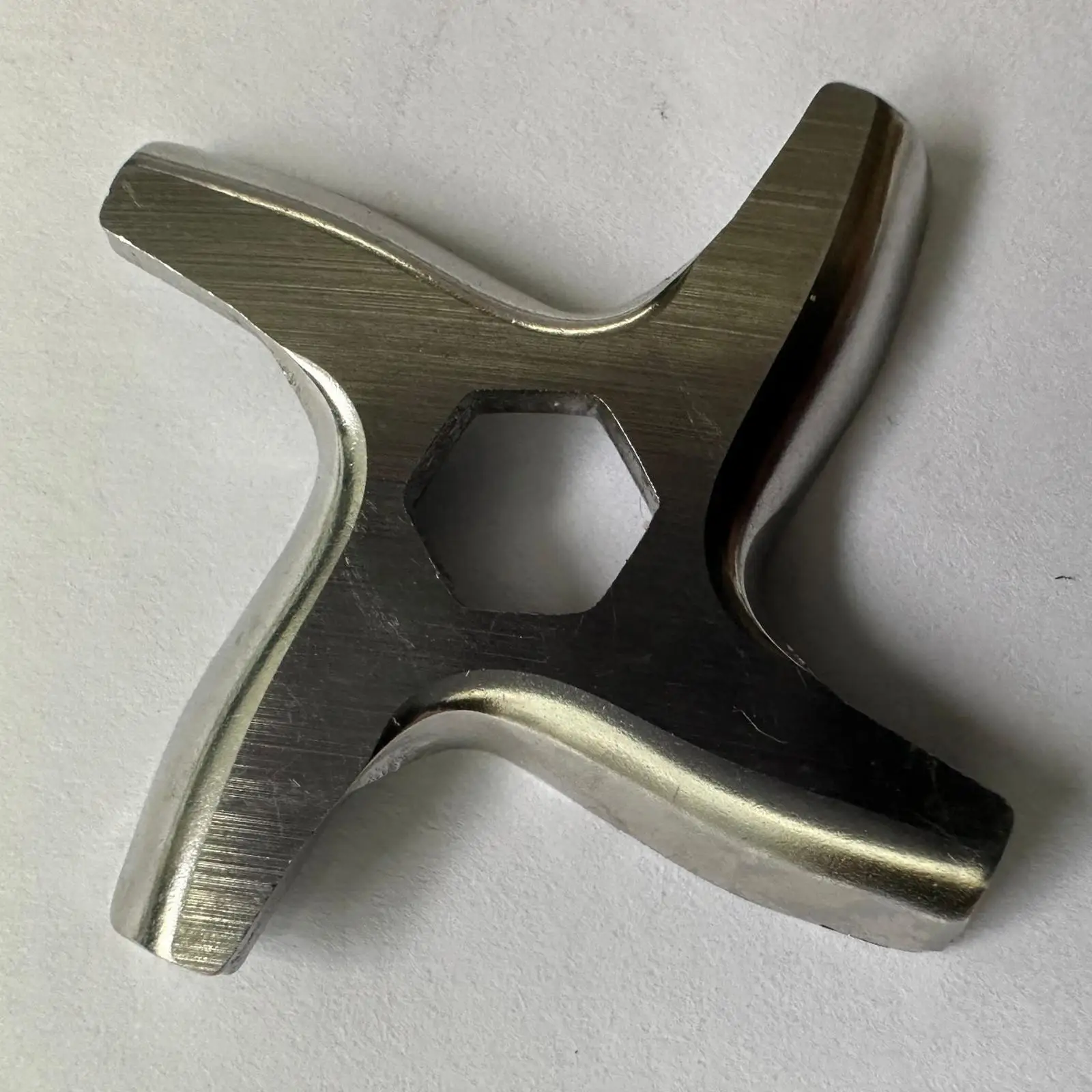 Meat Grinder Stainless Blade Parts Food Grinding Cutter Replacement for Manual Electric Meat Mixer Attachment