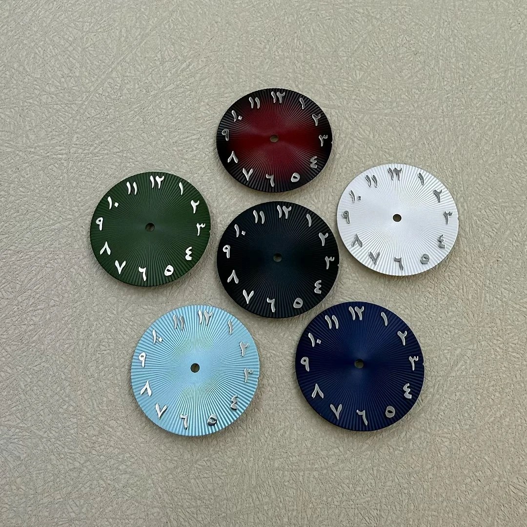 NH35 Arabic digital radial dial Watch accessories The dial diameter is 28.5mm