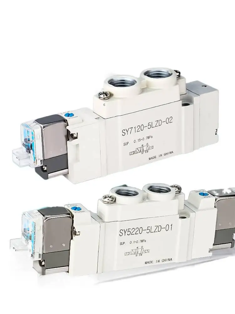 Solenoid Valve SMC-Type SY5120-5LZD-01 SY5220 SY3120 SY7120 Pneumatic Directional Energy-Saving