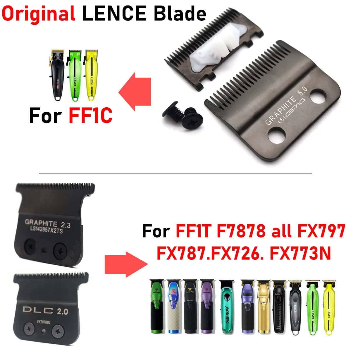 Original Replacement Blade for FF1C FF1T FX870/707 Clipper Professional Trimmer Shaver Cutting Knife Head Accessories