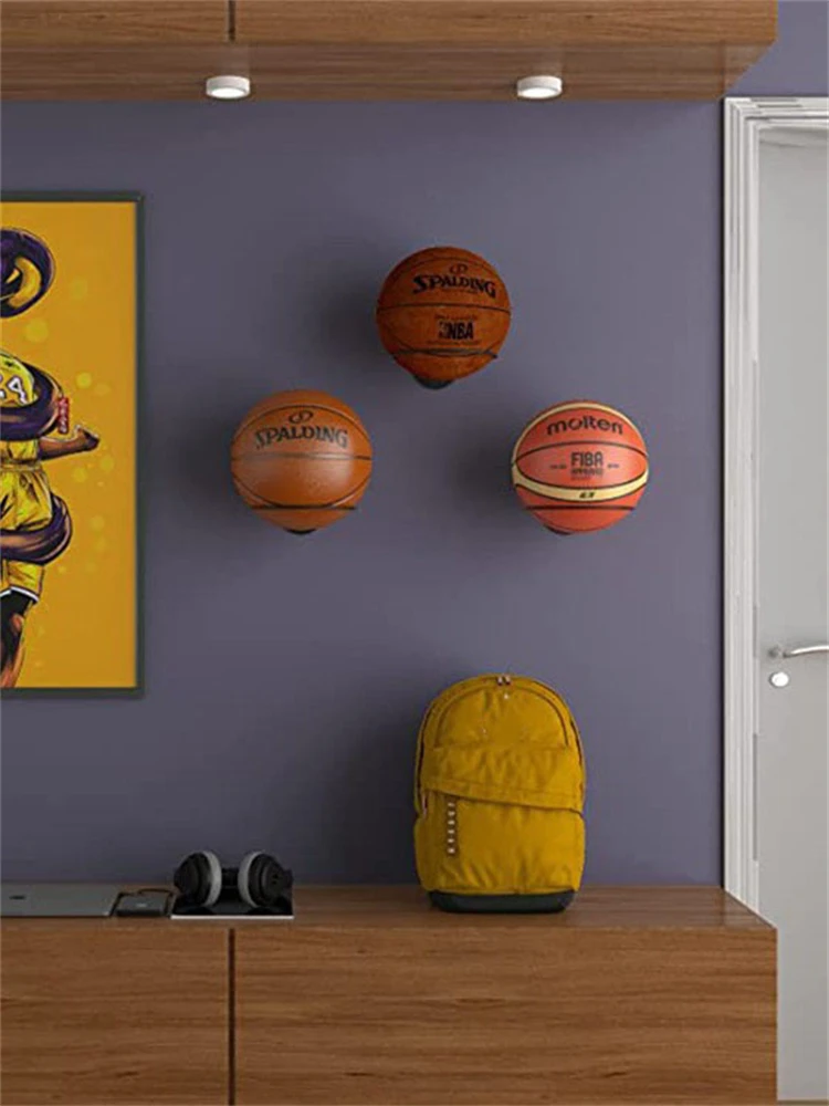 Iron Basketball Football Volleyball Storage Rack Household Wall Mounted Ball Rack Wall Storage Rack