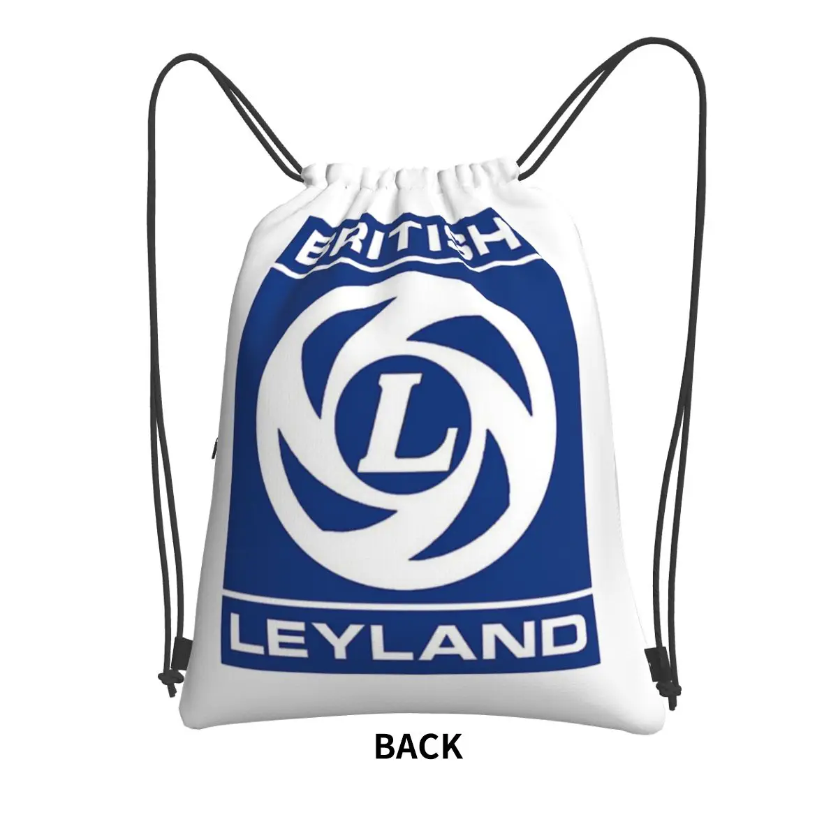 กระเป๋าเชือกรูดกระเป๋าเป้เดินทางโลโก้ British leyland กระเป๋าหนังสือแบบผูกปากถุงสำหรับเดินทางกีฬาผู้ชายผู้หญิง