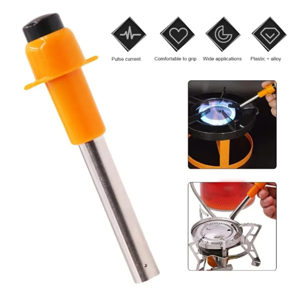 Portable Camping Pulse Igniter, Piezoelectric Lighter for Gas Stove, Outdoor Picnic & Kitchen Ignition Accessory