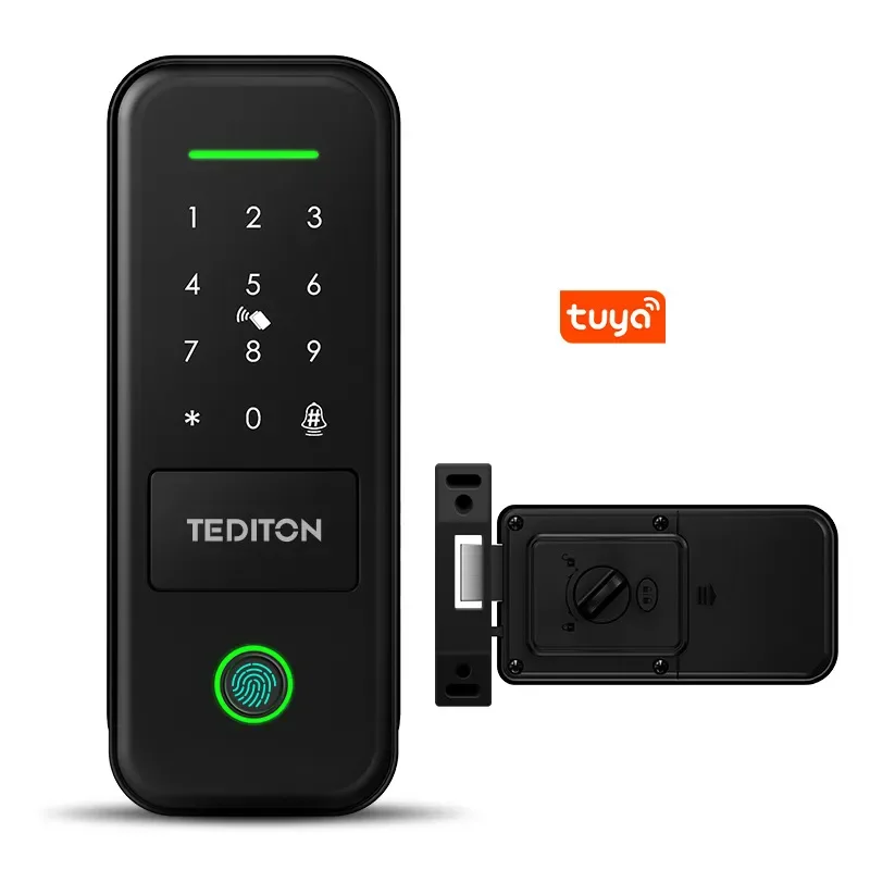 Tuya Smart WiFi Apartment Lock Iron Door Special APP Remote Management Password Fingerprint Backpack Lock