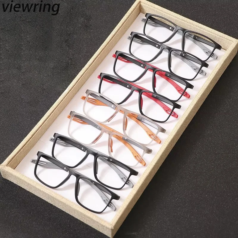 Viewring 8pcs Value Pack of Reading Glasses Fashionable Two-tone Glasses for Men and Women Magnifying Glasses