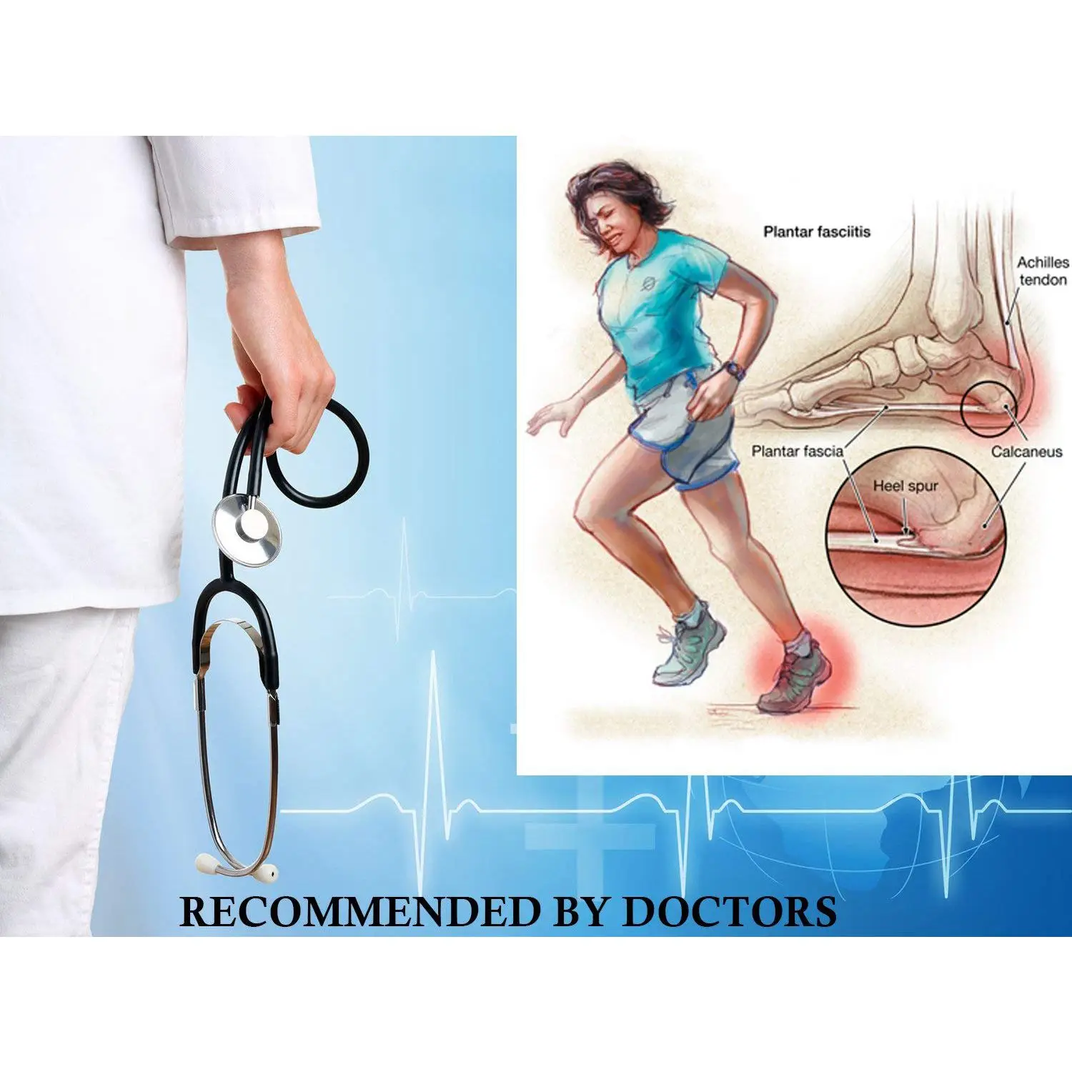 Inserções de fascite plantar, Gel Heel Pads Almofada, Ótimo para dor no salto, Saltos rachados secos, Novo Material, 3 Pares