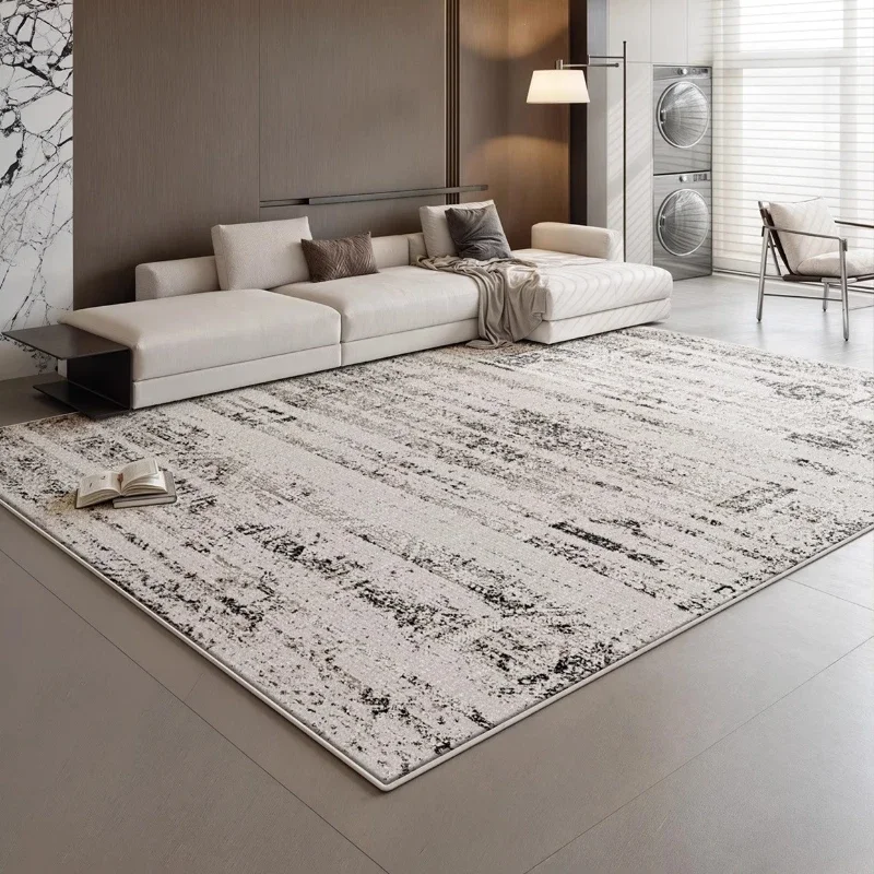 Light Luxury Living Room Decoration Grey Carpet Nordic Style Rugs for Bedroom Thick Plush Lounge Floor Mat Fluffy Soft Study Rug
