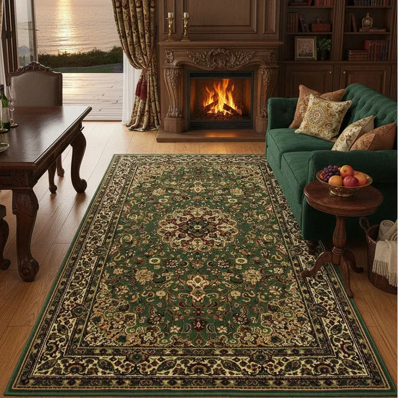 Persian Palace Pattern Area Rug Living Room Carpet Luxury Floral Design Soft Durable Home Decor Retro Luxury Multiple Styles view 4