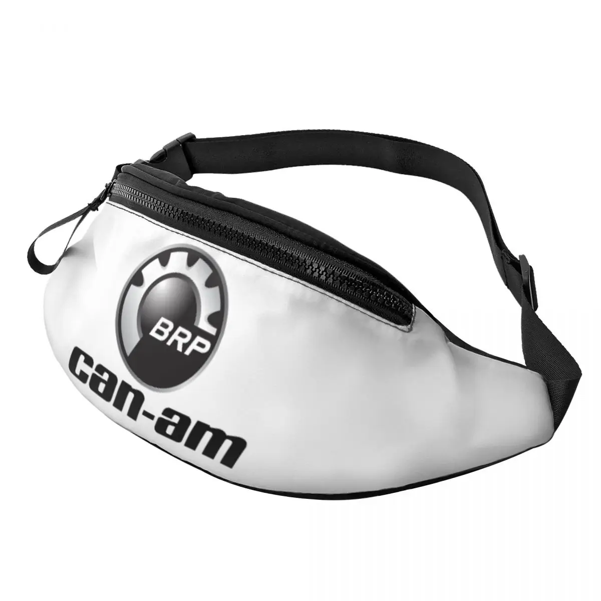 Casual BRP ATV Can Am Logo Fanny Pack Men Women Crossbody Waist Bag for Hiking Phone Money Pouch