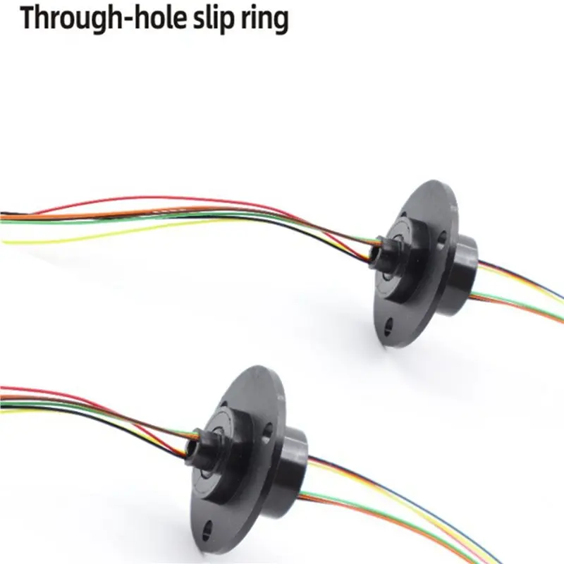 BTLIFE-2X Hole 5Mm Through Bore Slip Ring 6CH 2A Collector Ring Joint Conductive Slipring Unlimited Rotary Connector