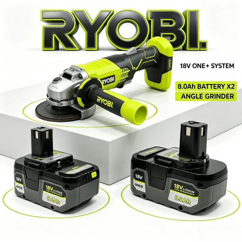18V 8.0Ah Original RYOBI Battery,can Run Smoothly in Cold Environment in Winter,FIT P108 P107,for RYOBI 18V Cordless Power Tools