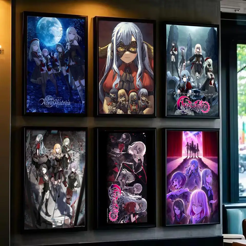 

Cute Music Anime Band A-Ave MujicaS Poster For Living Room,bedroom,bar Wall Art Prints Paper Sticker Decoration Gifts