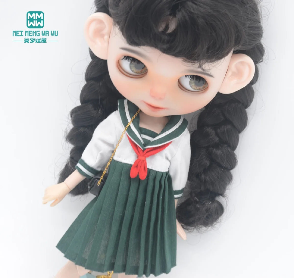 Blyth Doll Clothes fashion School uniform Lace socks, leather shoes for Blyth Azone OB23 OB24 1/6 doll accessories