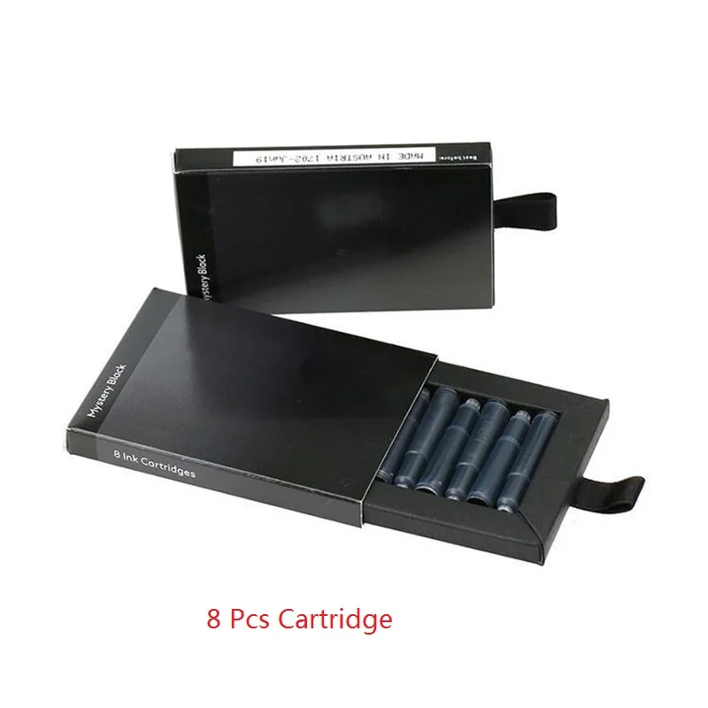 Mont (8 Pieces/Pack ) Black Ink Cartridge Refill For MB Fountain Pen Accessories School Office Stationery