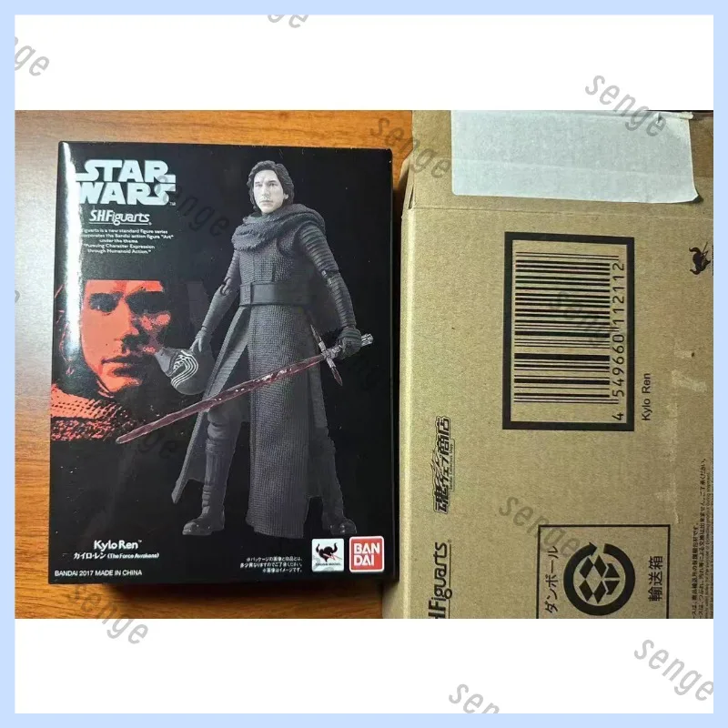 

[Genuine new stock] Bandai SHF Star Wars Kylo Ren The Force Awakens First Order Sith Warrior Helmet Version Movable FiguresGift