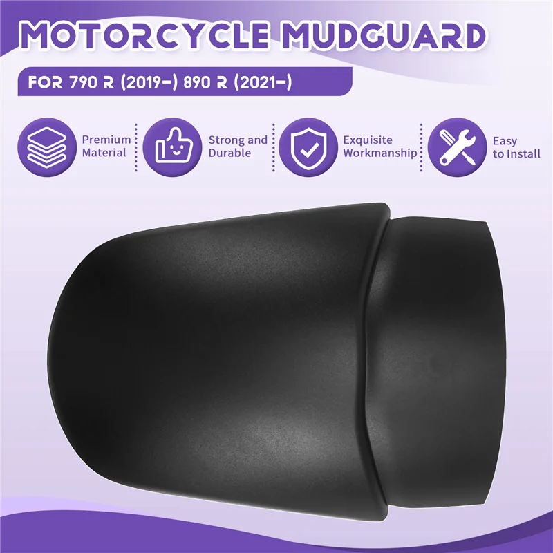 

AV36-Motorcycle Rear Wheel Fender Extender Mudguard Hugger Extension For Husqvarna Norden 901 For 790 Adventure / R (2019-)