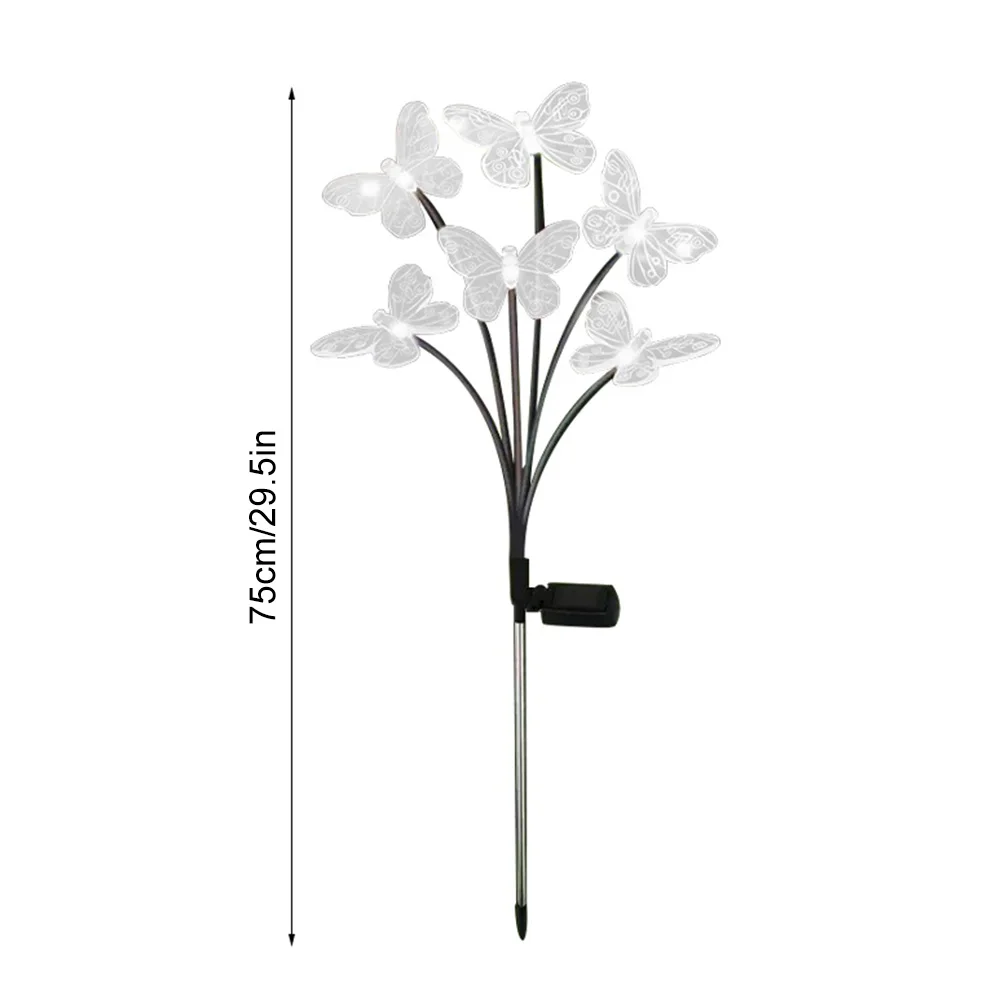 Solar LED Lights Outdoor Waterproof Garden Butterfly Sunlight LED Lamp Landscape Lawn Light Home Decor Lamp 6/8/10 Heads 조명 image 6