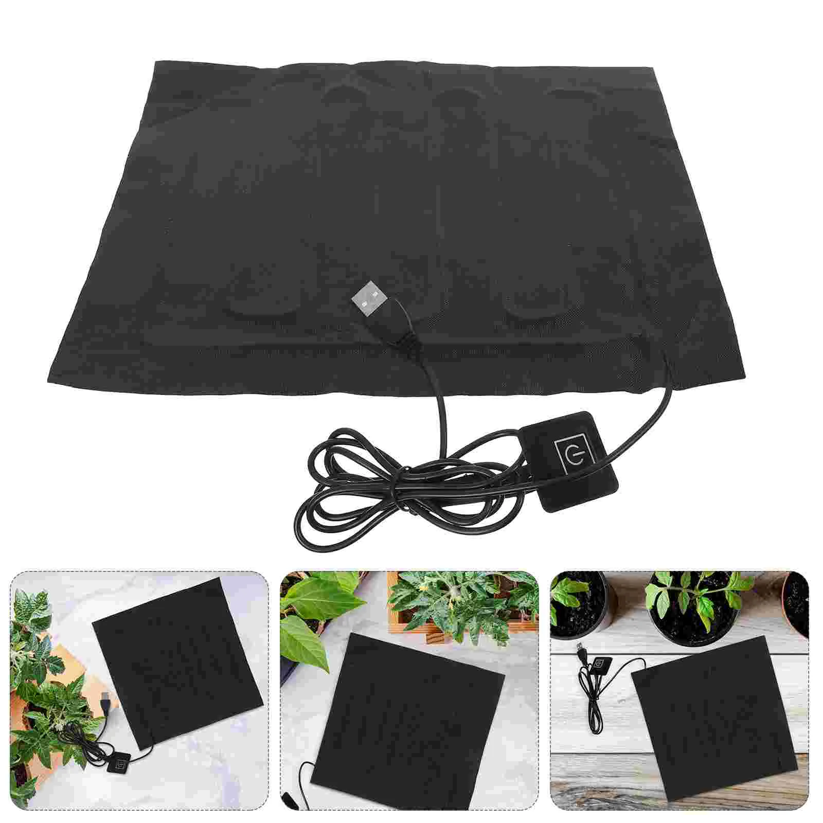 

USB Heating Pad Quick Warm Reusable Greenhouse Warmer Seedling Germination Hydroponic Plant Heat Pad Portable Mini Heater