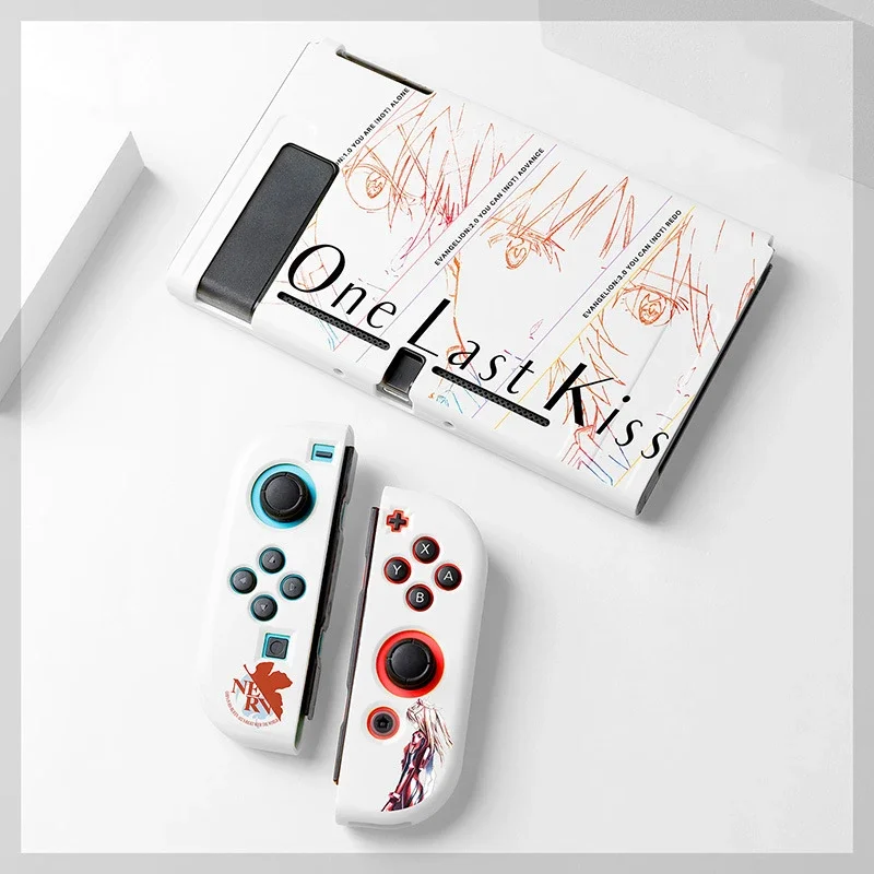 Evangelion Switch Anime Case for Nintendo Switch OLED NS V2  Joy-con Protective Cover Host Case Game Machine Accessories Gift
