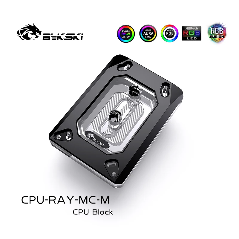 Imagem -04 - Bykski-bloco de Cpu Use para Placa Mãe Amd Ryzen3000 Am3 Am4 1950x Tr4 X399 X570 Ryzen 3000 5000 7000 5v 3pin A-rgb Aura