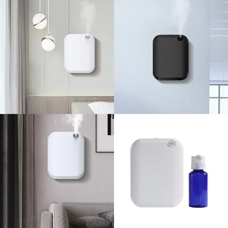 New Arrival Waterless Aroma Diffuser Smart APP Home Scent Diffuser Machine 24h Standby Wall Mounted Essential Oil Diffuser