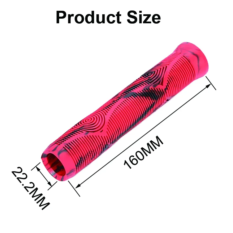 160mm Bicycle Grips Lengthened Bike Handlebar Grips Soft Rubber Mountain Bike Grip Non-slip Bicycle Handle Damping MTB Cuffs