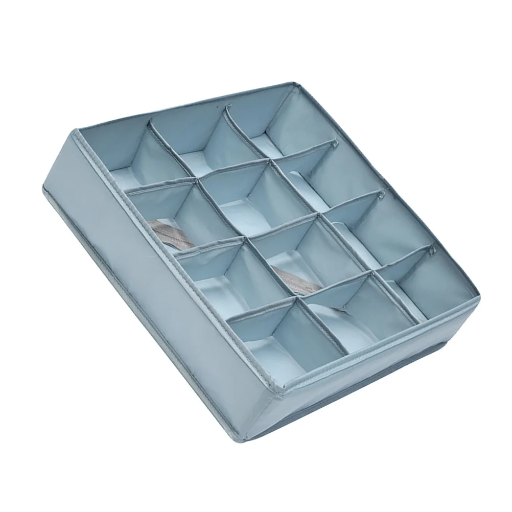 

1pc Underwear Drawer Organizer 12 Cell Storage Box For Socks Bras Foldable Closet Divider Home Storage Container