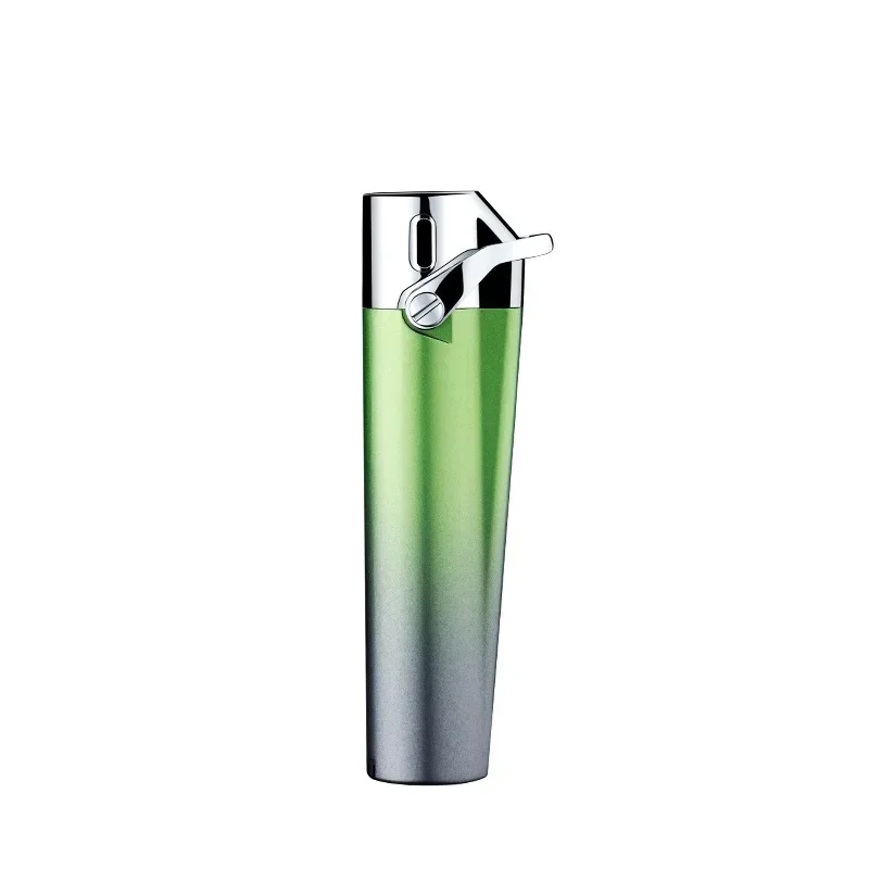 New Inflatable Gas Lighter Gradient Mini Portable Metal Visible Gas Window Windproof Cigarette Lighter Personalized Gifts view 6
