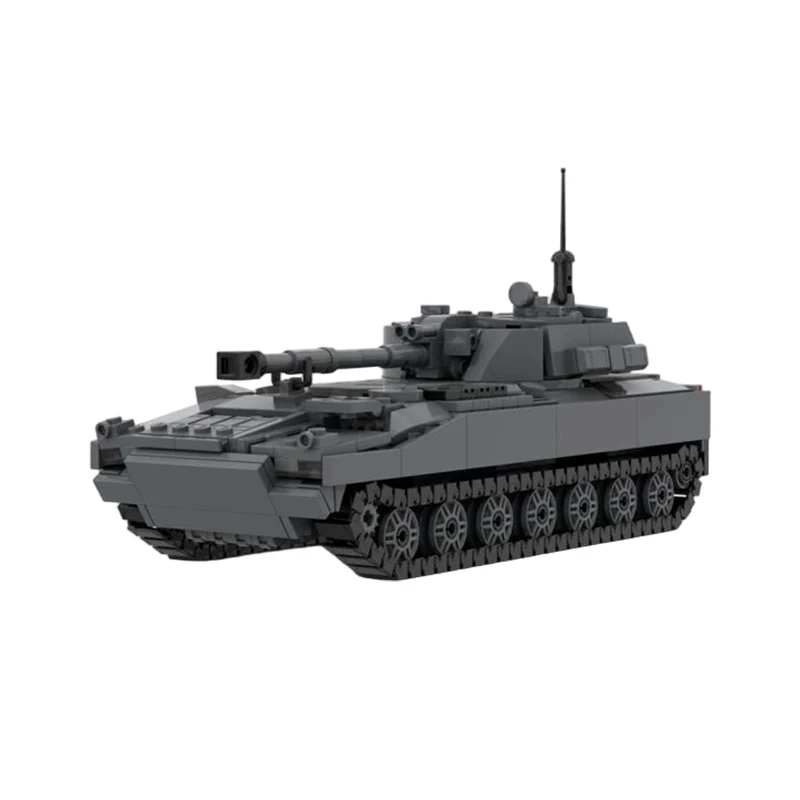 2s1 Self-Propelled Howitzer Model MOC Building Bricks War Equipment Modular Technology Gifts Holiday Assemble Children Toys Suit