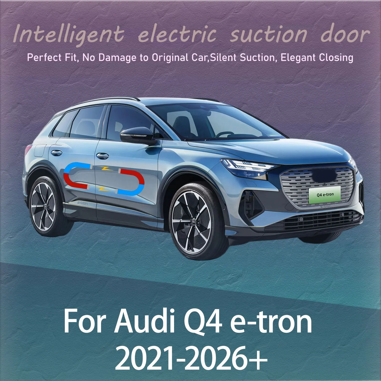 

Electric Soft Close Door Kit For Audi Q4 e-tron 2021-2026+ Auto Silent Anti-Slam Suction Door System Automatic Closing Latch