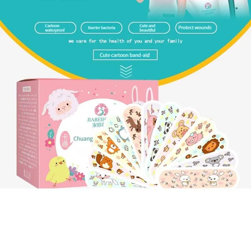 120 PCS Band-Aid Cute Mini Children Breathable Waterproof Band-Aid Medical OK Bandage Hemostatic Patch Quick Stop Bleeding