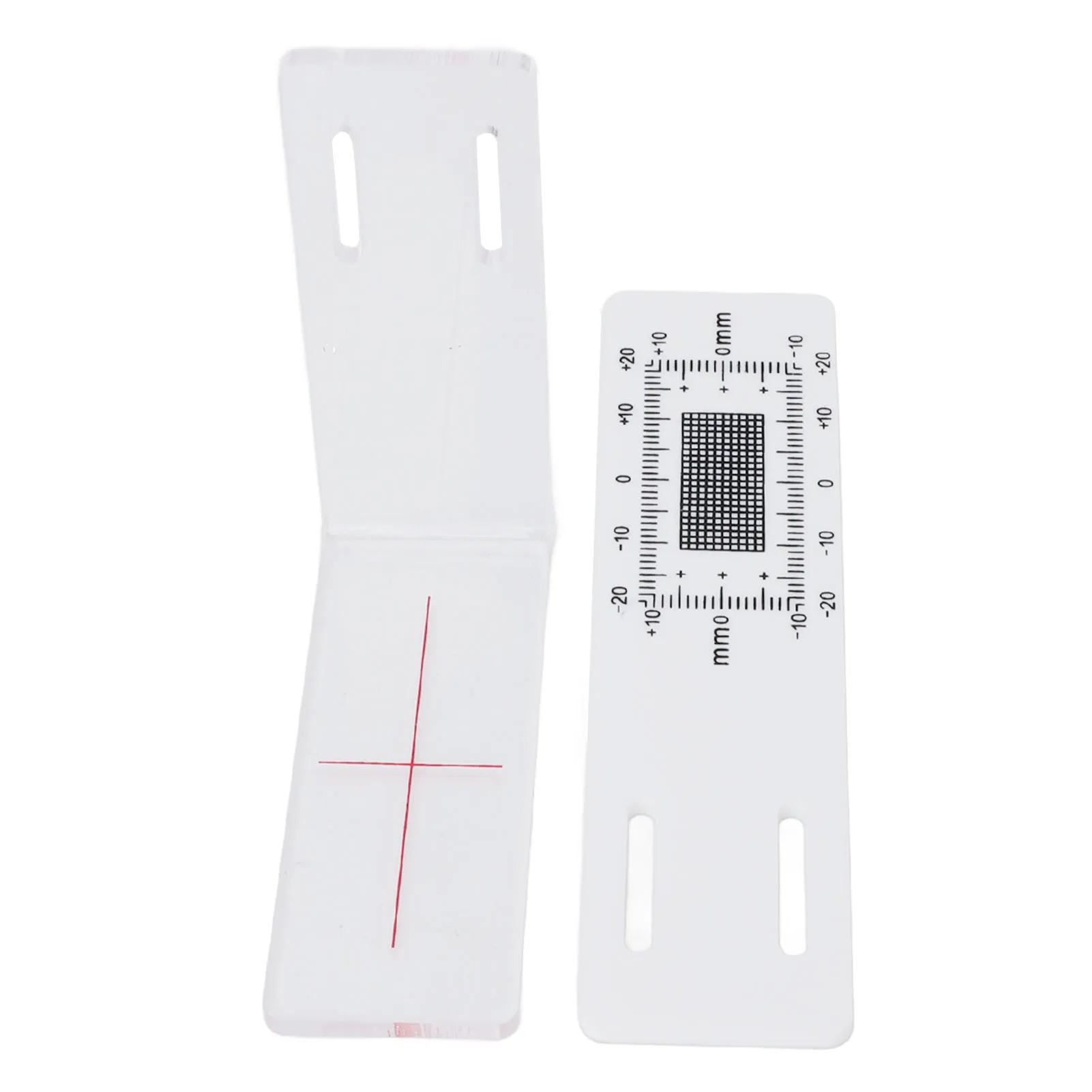 Acrylic Wall Crack Monitor Easy Read Grid Overlapping Plate Corner Crack Gauge Mounting Hardware Wall Mountable Crack Comparator