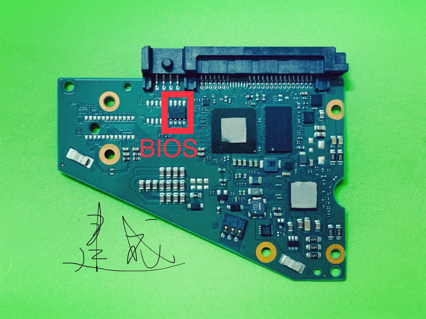 HDD PCB Papan Sirkuit Papan Logika 100835218 REV A untuk ST 3.5 SATA Hard Drive Perbaikan Pemulihan Data