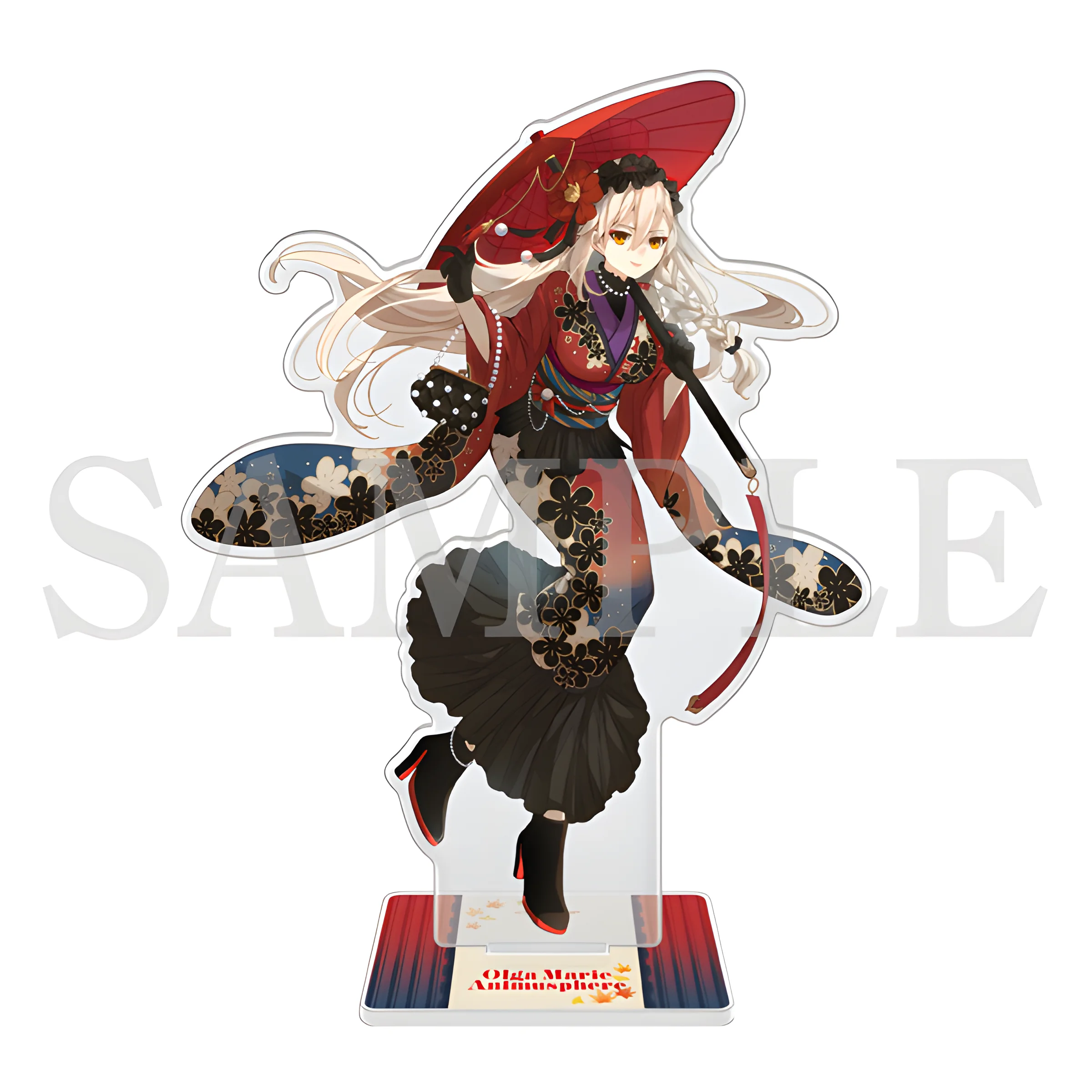 Anime Fate Grand Order Olga Marie Acrylic Stand Key Chain Figure Kimono Ver. Desktop Decor Collection Model Plate Gift for FGO F
