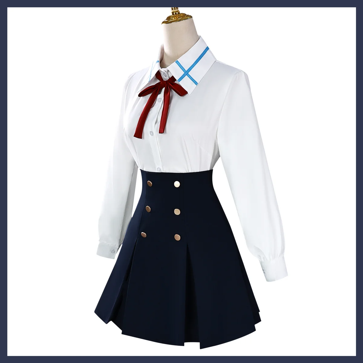 アニメ ソードアート・オンライン 雨宮アスナ コスプレ衣装 雨宮アスナ 日本 JK 制服 スカート コート ウィッグ 女性 キャンパススーツ