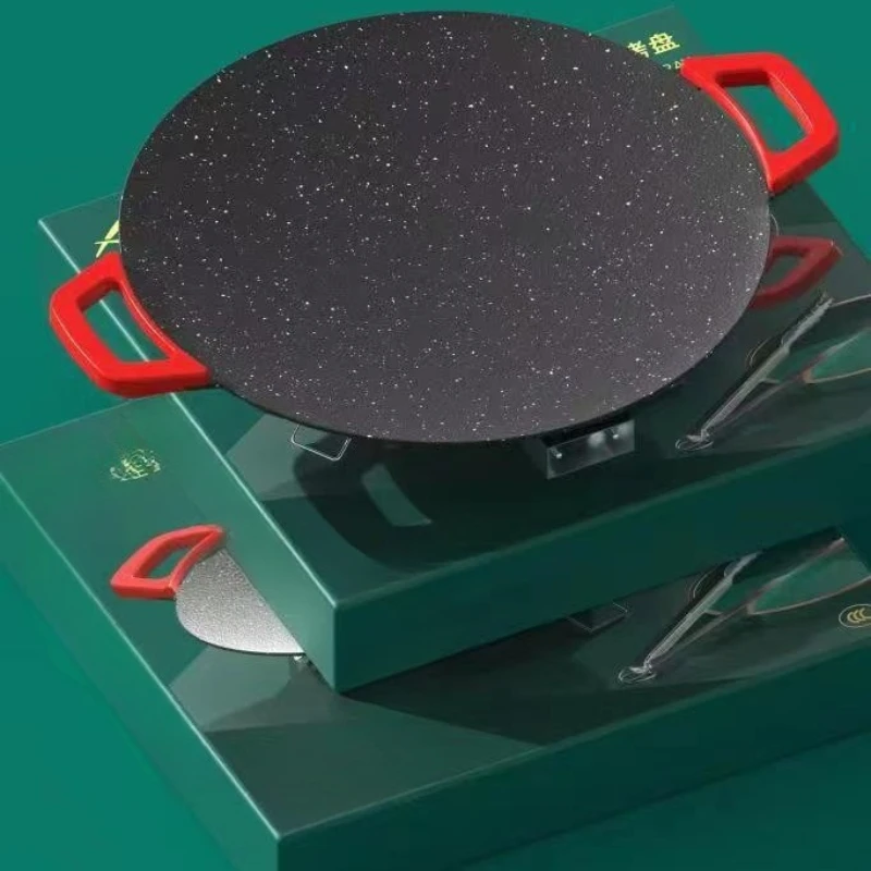 ElectricHousehold smokeless Non-stick barbecue pan Maifanshi barbecue pan Household frying
