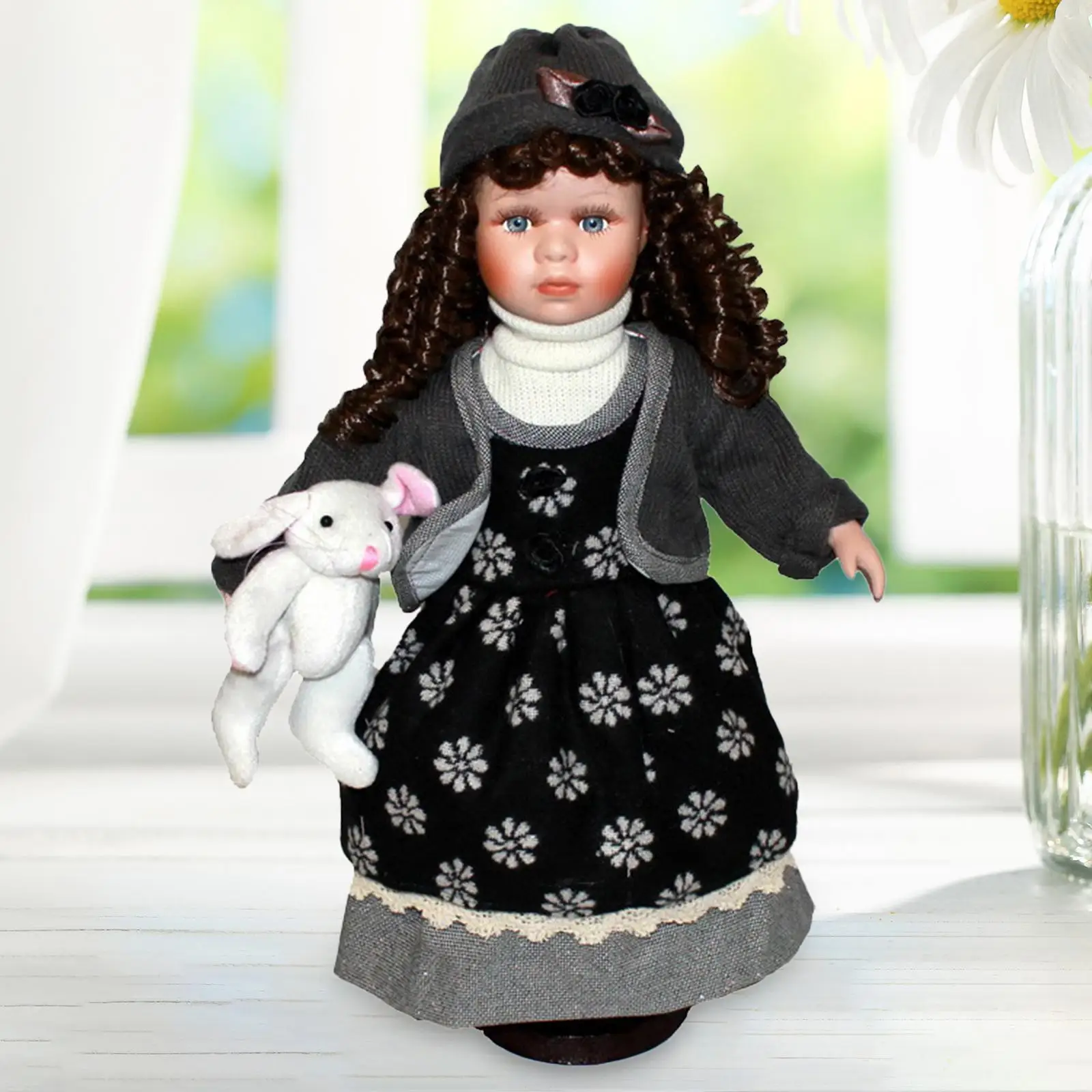 

Porcelain Doll Girl Ceramic Doll Home Decoration Ornament 15.75inch Height