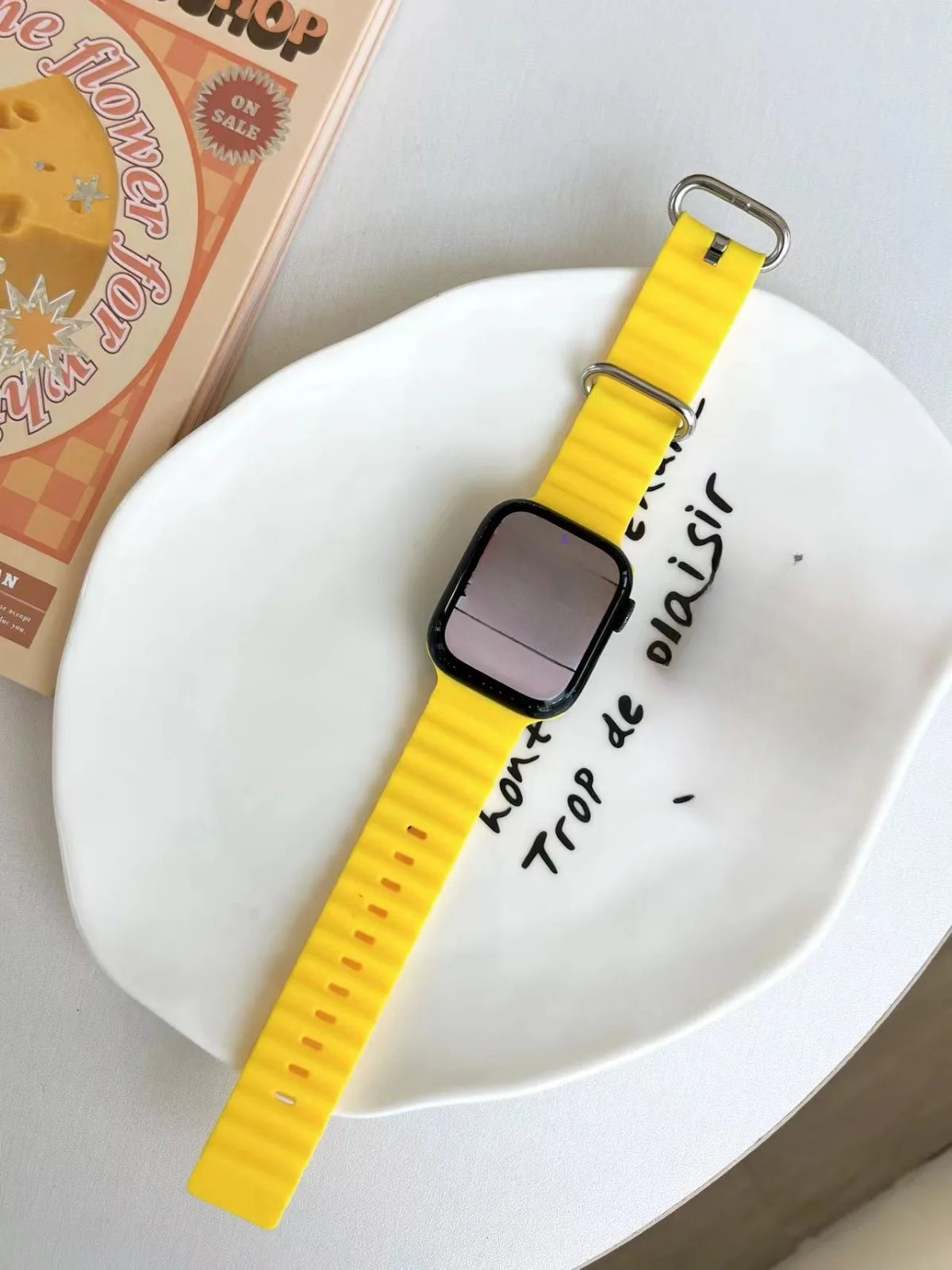 Klockarmband för iWatch 42mm/44mm/45mm/46mm/49mm Sportigt moderiktigt klockarmband för Watch Series Ultra2 SE 10/9/8/7/6/5/4/3/2/1_voghion.com