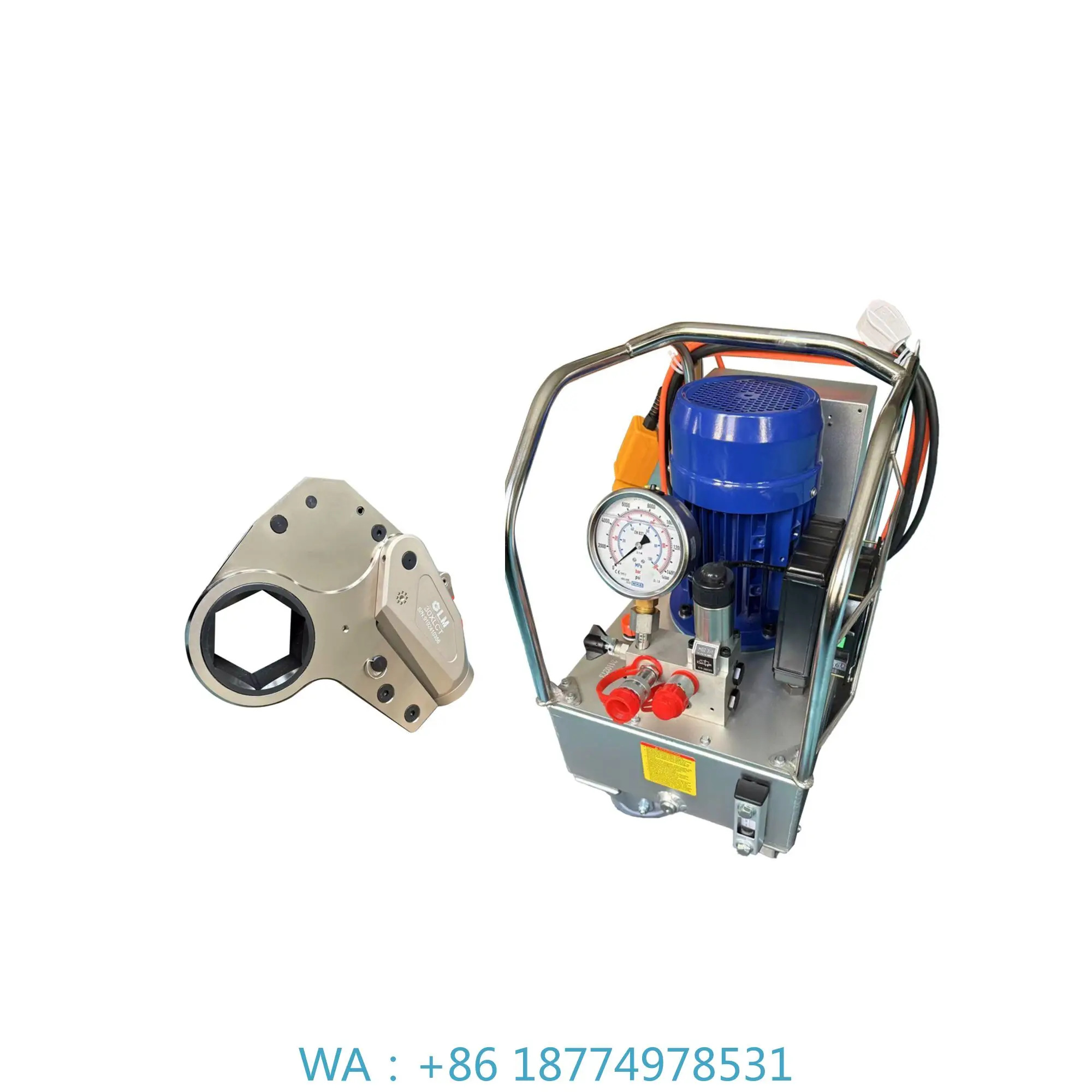 le Hollow  Hydraulic Torque Wrench10000psi 10000 Ft.lbs Hydraulic Limited Space Steel Low Profi