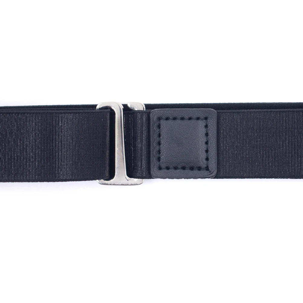 

Unisex Shirt Armband 2.5Cm Anti-Slip Wrinkle Resistant Adjustable Shirt Stay Belt Comfortable Durable Gift Accessory