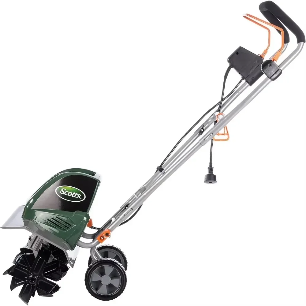 Outdoor Power Tools Tiller 20-Inch 14-Amp OR 16-Inch, 13.5-Amp Green Adjustable Tines Simple Use and Operation