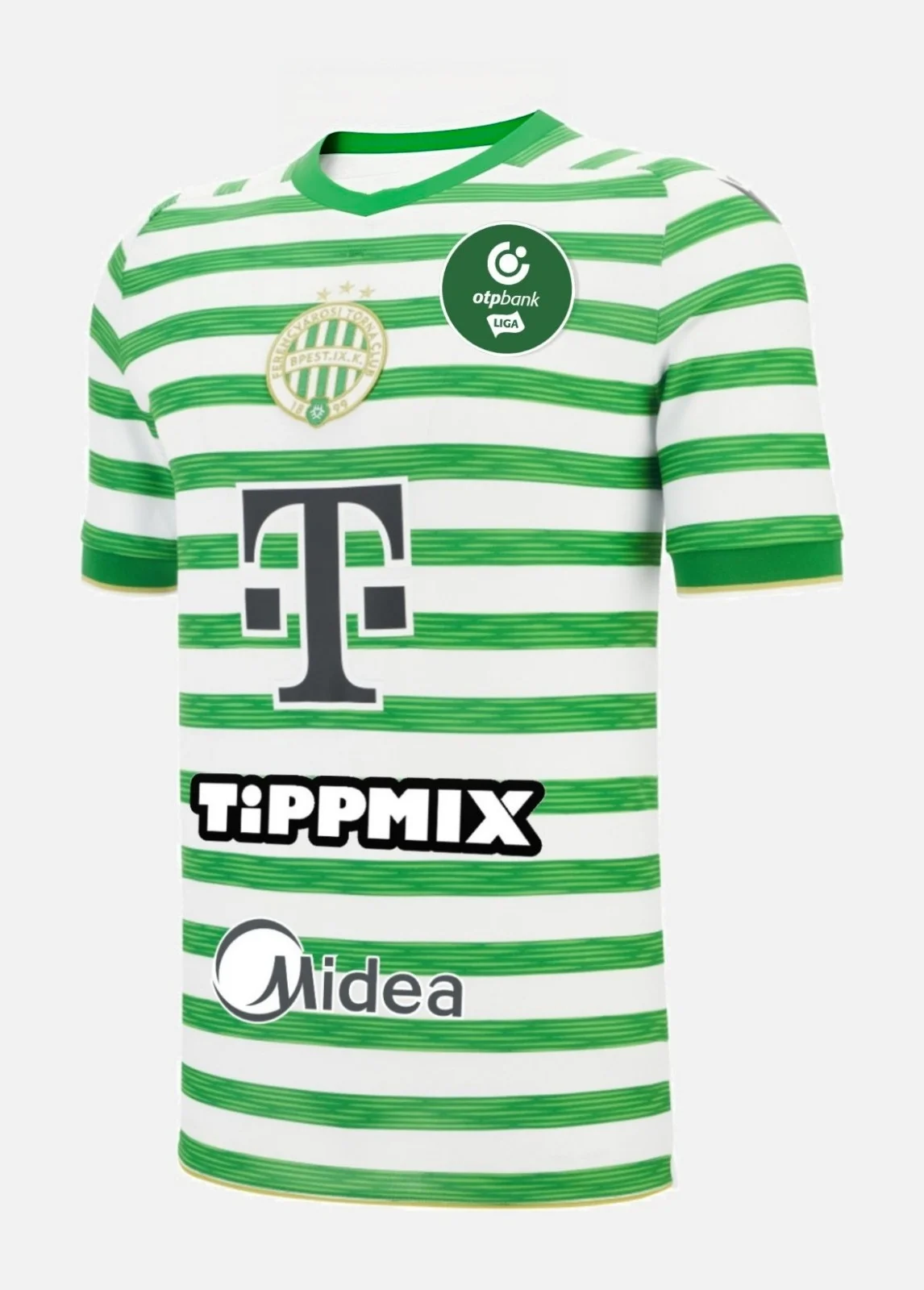 26/27 New Men Ferencvaros Competition Jersey 3D Print Y2K Oversized Quick Drying Sweatshirt for Daily and Training Wear T-shirt